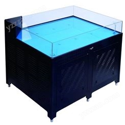 水产店移动鱼缸订做 海鲜池鱼池定制商超玻璃缸