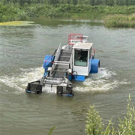 小型河道割草船 清漂船 湖面垃圾打捞设备 水域保洁专用