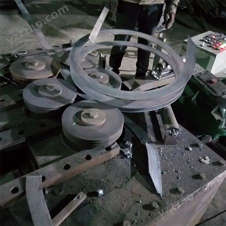 高铁护栏角铁卷圆机  锰板弯曲机 液压型材弯圆机
