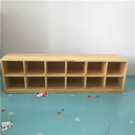 幼儿园玩具柜托管所室内木质家具储物柜学校专用实木教具柜
