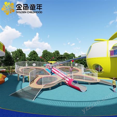 大型户外组合滑梯 锻炼儿童身体控制力 幼儿园游乐场娱乐设备