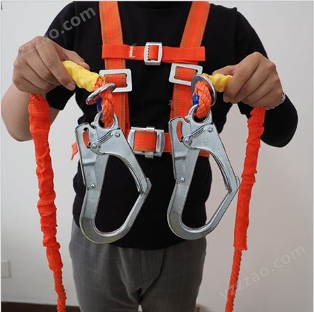 高空作业安全带 全身五点式双背带 户外施工双钩防坠落保护带