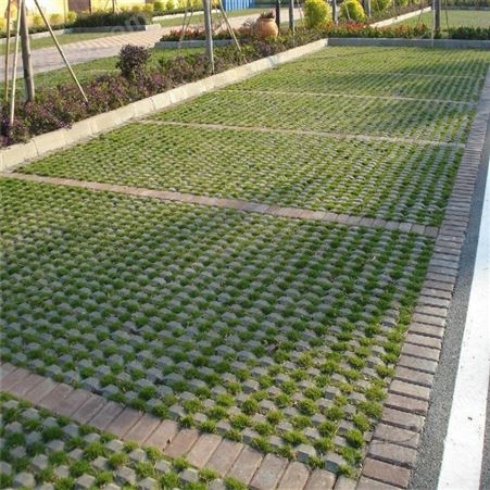 井字型植草砖 公园混凝土草坪砖 铺装方便 美化环境