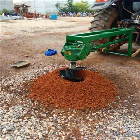 雷创农用挖坑机 大棚打桩立柱20-90公分直径螺旋打坑机