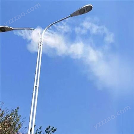 灯杆喷雾喷淋设备 雾桩降尘设备 高空喷雾除尘系统