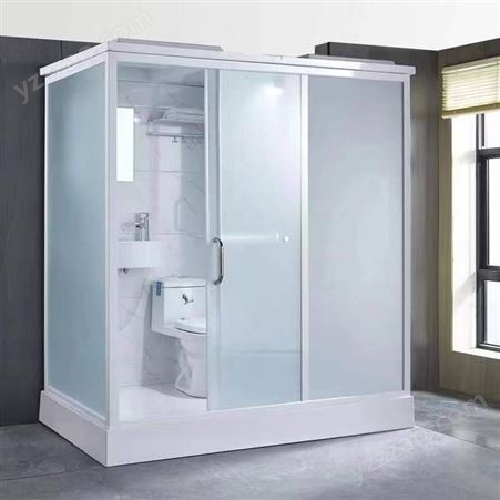 山东济南供应集成卫浴 整体卫生间 方舱工地干湿分离淋浴房