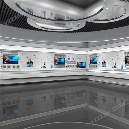 企业展厅科技展馆 设计3D效果图 村史馆荣誉活动室 VR制作CAD代画