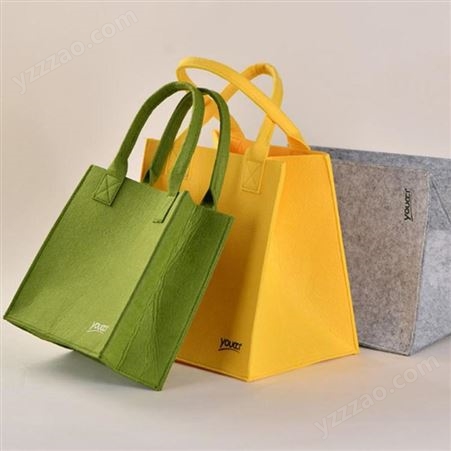 正元毛毡创意手提购物袋加厚时尚简约毛毡包袋