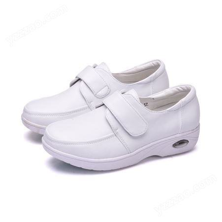 白色护士鞋女平底牛筋透气小白鞋防臭防滑豆豆鞋孕妇软底单鞋