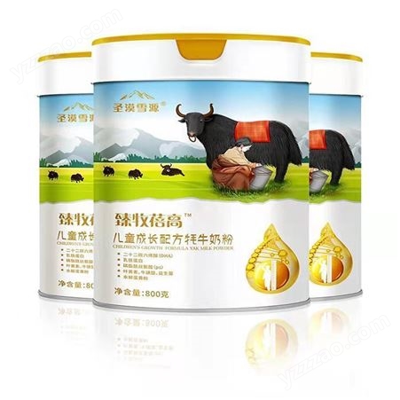 牦牛奶粉-牦牛生产厂-圣漠雪源 儿童成长奶厂家代理oem