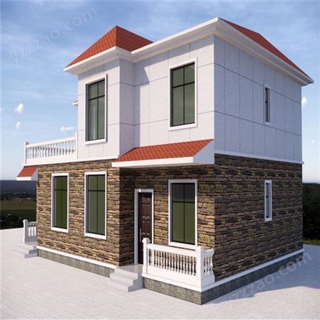 轻钢结构别墅 装配式建筑美式轻钢别墅 造价低 钢结构房屋 组合式